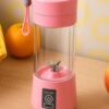1 Multi-Purpose Portable USB Electric Juicer 6-Blades, Protein Shaker, (380 ML)