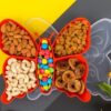 5 Compartment Multipurpose Butterfly Plastic Tray (1 Pc)