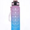 Motivational Water Bottle 1-L Sipper Bottle For Adults With Time Measurement BPA Free Non-Toxic Water bottle for |office|school|collEge|gym-1L PINK COLOR, Plastic