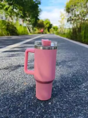 Stainless Steel Vacuum Double Insulated Tumbler with Handle and Straw Stainless Steel Tumbler  (1200 ml)