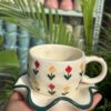 Evergreen Flora Mug and Saucer
