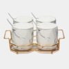 4-Piece Sugar Bowls Set With Holder