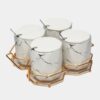 4-Piece Sugar Bowls Set With Holder