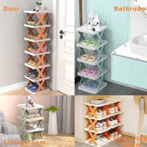 6 LAYER FOLDABLE SHOE RACK Plastic Shoe Rack