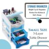 Small Size Cosmetic & Make-up Organizers Drawer (24 cm,22 cm,15 cm) Plastic Free Standing Chest of Drawers