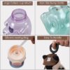 Unique Teddy Bear Kids Water Bottle with Straw & Strap for Girls & Boys 750 ml Water Bottle